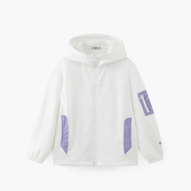 MQD Boys' Hooded Water-Repellent Fleece Jacket