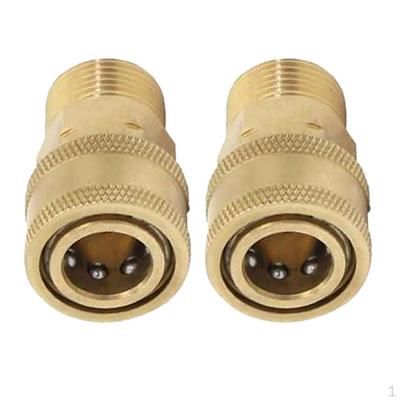 2X M22 Schnellkupplung auf 1/4'' Außengewinde Adapter Hochdruckreiniger Kupplung