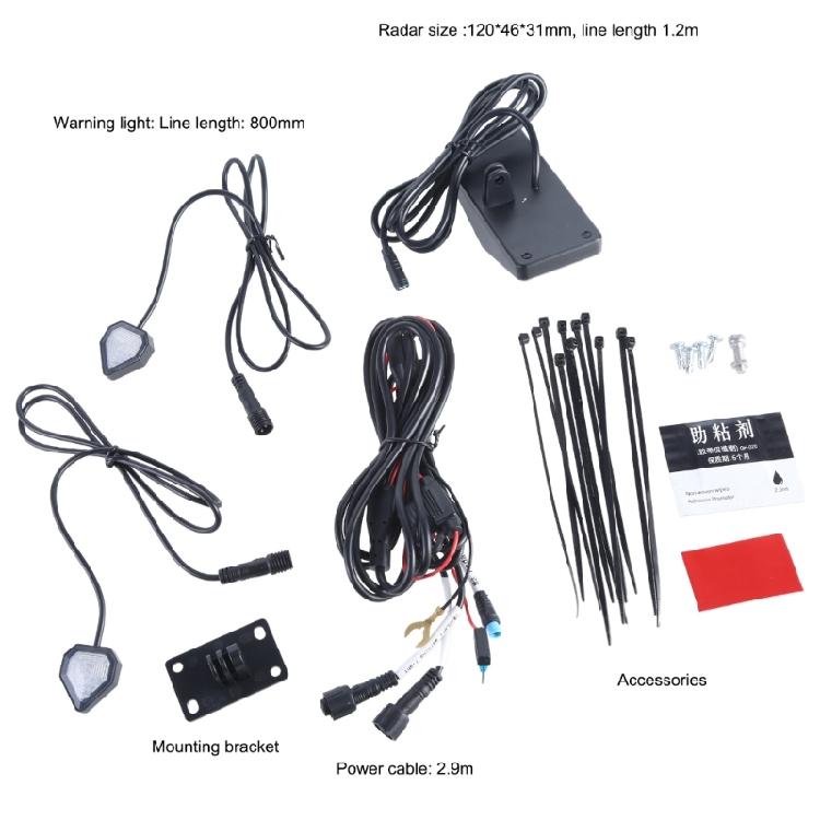 Lane Changing Warning Driving Assistance Sensor Blind Monitoring IP67 Waterproof