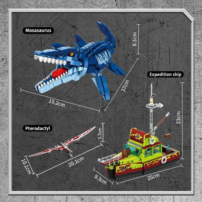 888 ШТ. Світ Юрського Періоду Динозаври Конструктор Цеглинки Парк Тварин Втеча Динозавра Іграшки для Дівчат Хлопчиків Дітей Набори Моделей