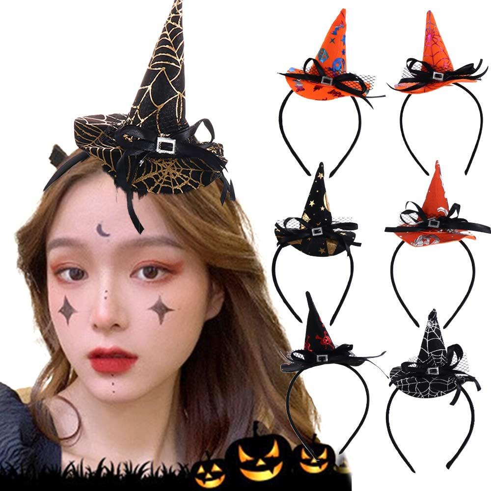 Props Ghost Pumpkin Bow Halloween Headwear Children Headband Hair Accessories Halloween Hair Hoop