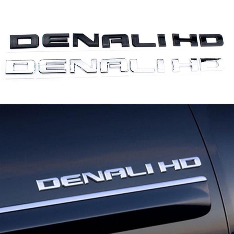 DENALI HD Label Car Stickers for Chevrolet GMC 2500HD 3500 11-18 Sierra Modified Accessories Side Fender Rear Trunk Logo Decal La2