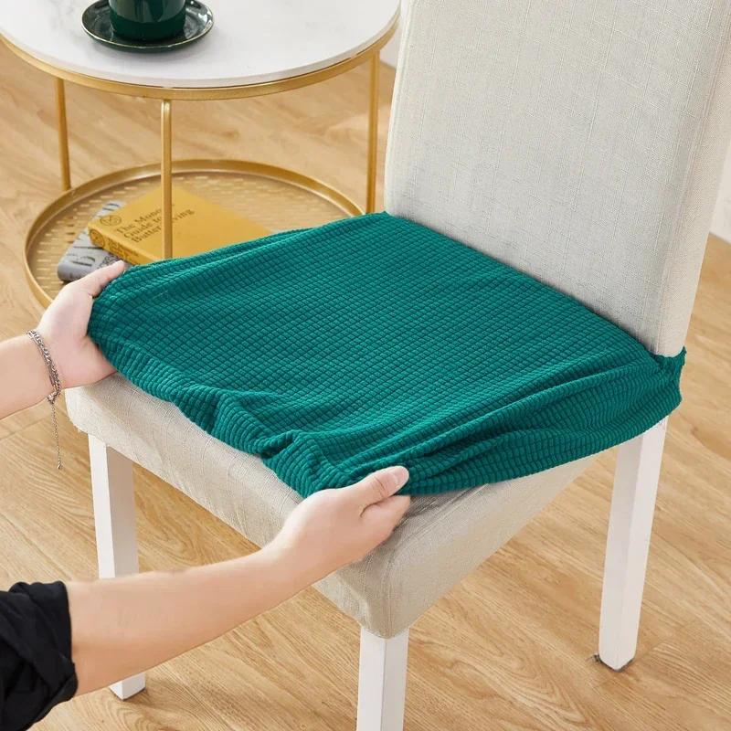 Universal Elastic Thick Seat Covers for Slipcovers for Dining Room Hotel Chair Protector Chair Cover Stretch Chair Case Pad
