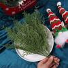 10pcs Handmade Christmas Pine Branches DIY Wreath Gifts Simulation Green Plant  Xmas Home Decor