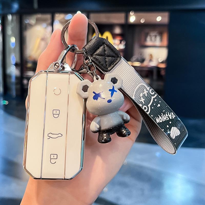 Tpu Car Key Case Cover Keychain Accessories For Chery Jaecoo J5 J7 Auto Protection Keyless Shell Bag Housing Holder