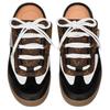 Louis Vuitton Lous Flat Odor Resistant Slide Slippers Women's Black Gray Brown 1ABGYV