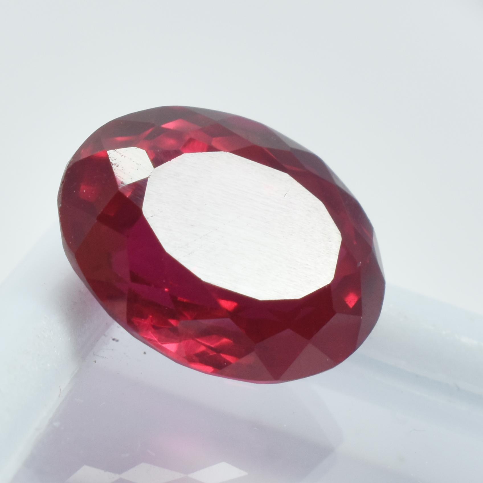 

Червоний Рубін 8.10 Карат Натуральний Овальний Ограновування Вільний Дорогоцінний Камінь СЕРТИФІКОВАНИЙ SU-731 13.0 mm Approx червоний