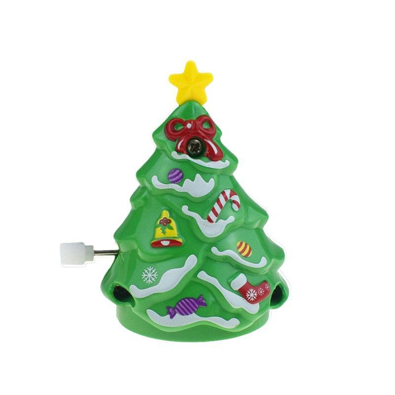 Festive Wind-Up Figurines Jumping & Walking Clockwork Playthings Party Favors Santa Claus Snowman Home Decor Ornament Party Gift