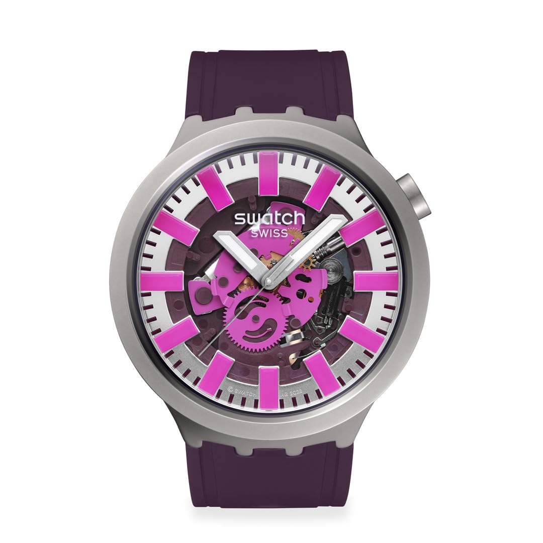 

Часы AUDACIOUS ACAI SB07S120 Фиолетовые [Swatch] серый