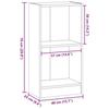 VidaXL Bibliothèque vieux bois 40x24x76 cm bois d'ingénierie, étagère, étagère à livres, support de livre, armoire de 857772