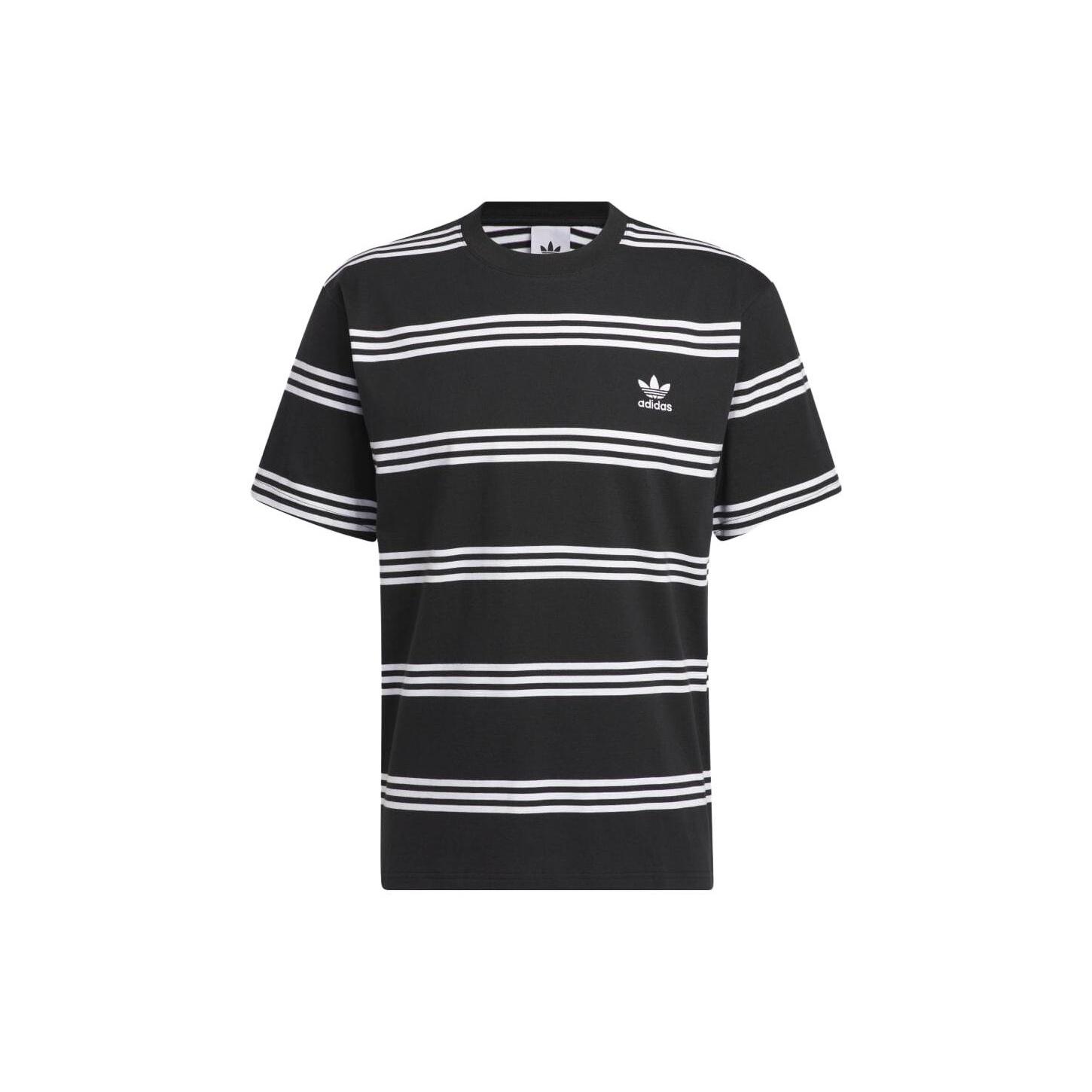 adidas Originals Engineered 3-stripes Tee Black White Men s IL4703 S