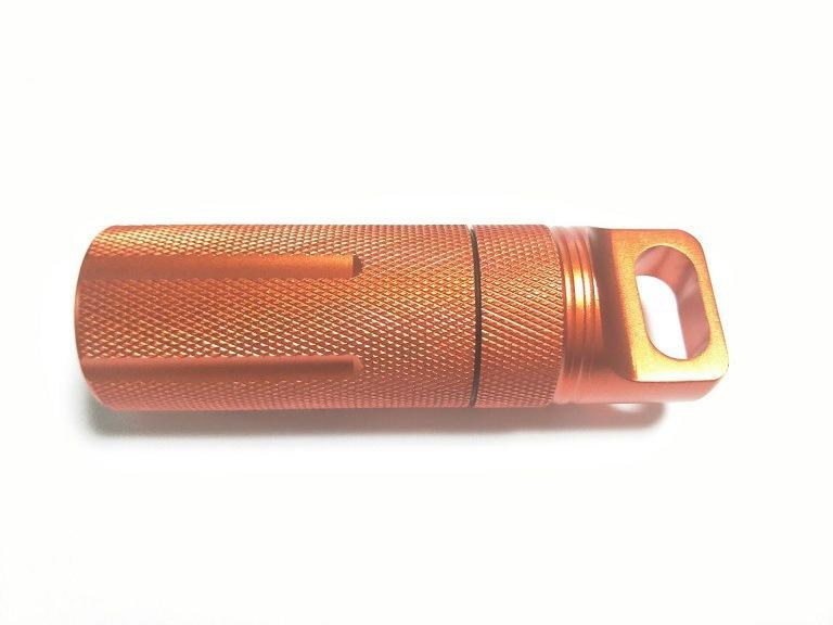 Wasserdichte Pillendose aus Aluminiumlegierung: Tragbare, verschlossene Medikamentenflasche für die Erste-Hilfe im Freien und zur Notfallaufbewahrung