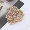 DIY Craft Rhinestone Flower Patches 3D Sew-On Applique  Headband Accessories Fabrics