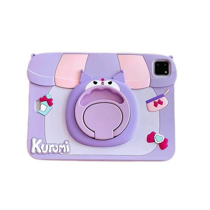 Silicone IPad Pro 11 Inch Case With 360 Rotating Stand Cartoon Animal Design Full Cover Mini 6 7