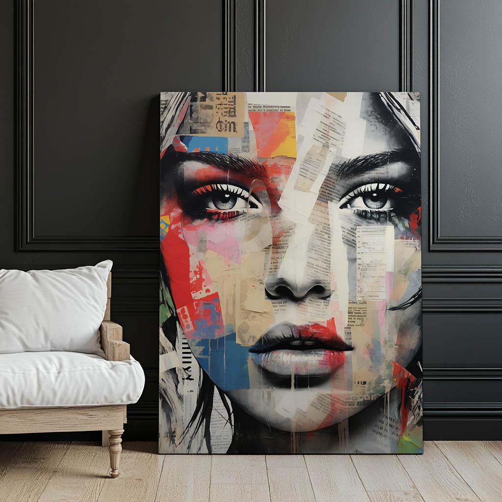 Mozaika Emocji Mozaika Emocji, 50X70 Cm, Rama Drewniana Jasny Dąb, Papier Matowy 230 Gsm