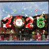 Winter Holiday Decorative Clings 2026 Santa Number Designs Auto Adhesive PVC Window Art Decors