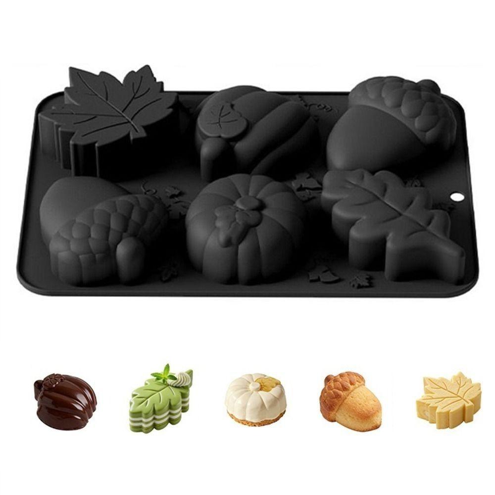 Kreative DIY Schokoladen-Dessertform 6-Kammer Backform Kuchenform Neue Kuchenform Backwarenherstellung