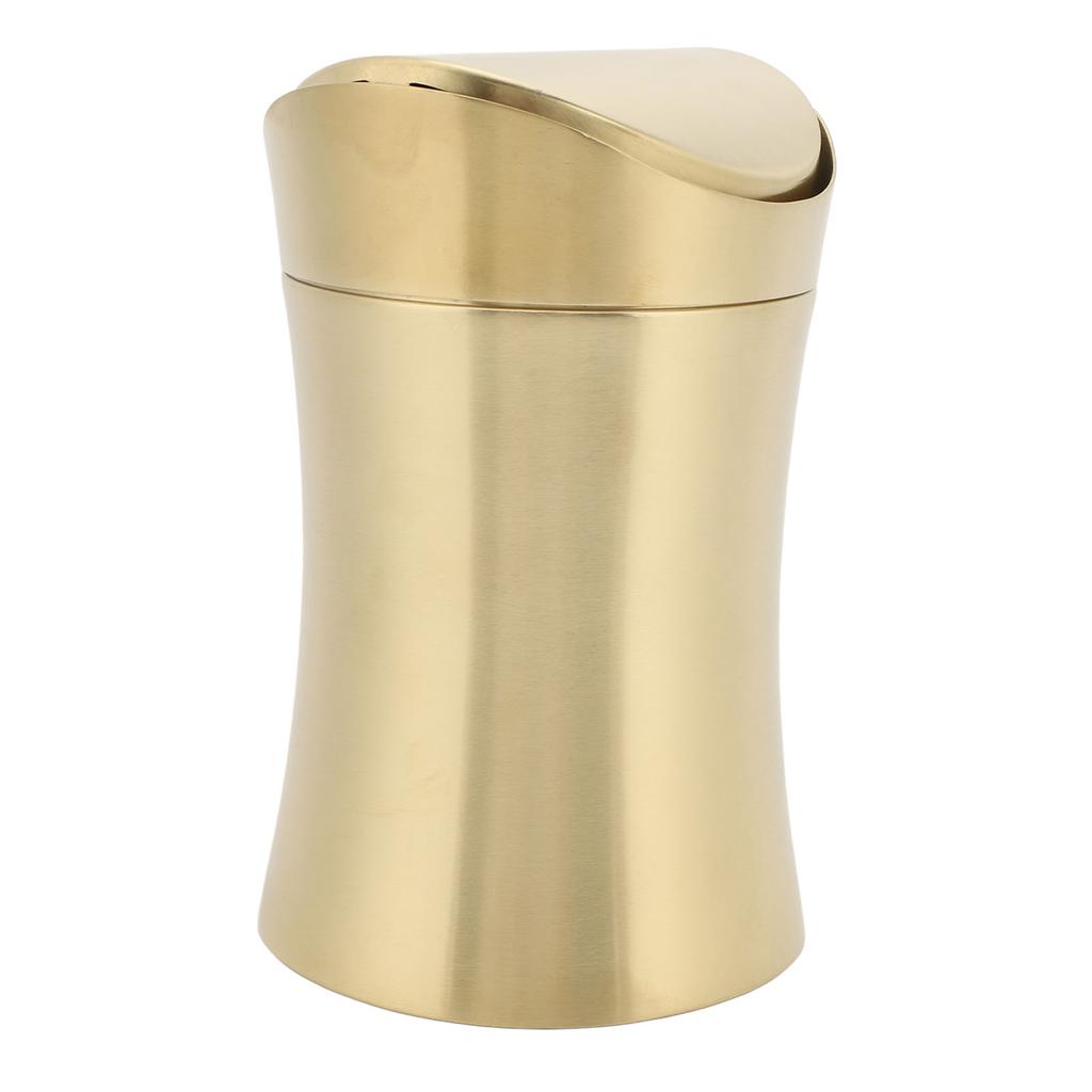 Lixeira de Bancada Aço Inoxidável 304 Lixeira de Mesa Lixeira Pequena com Tampa para