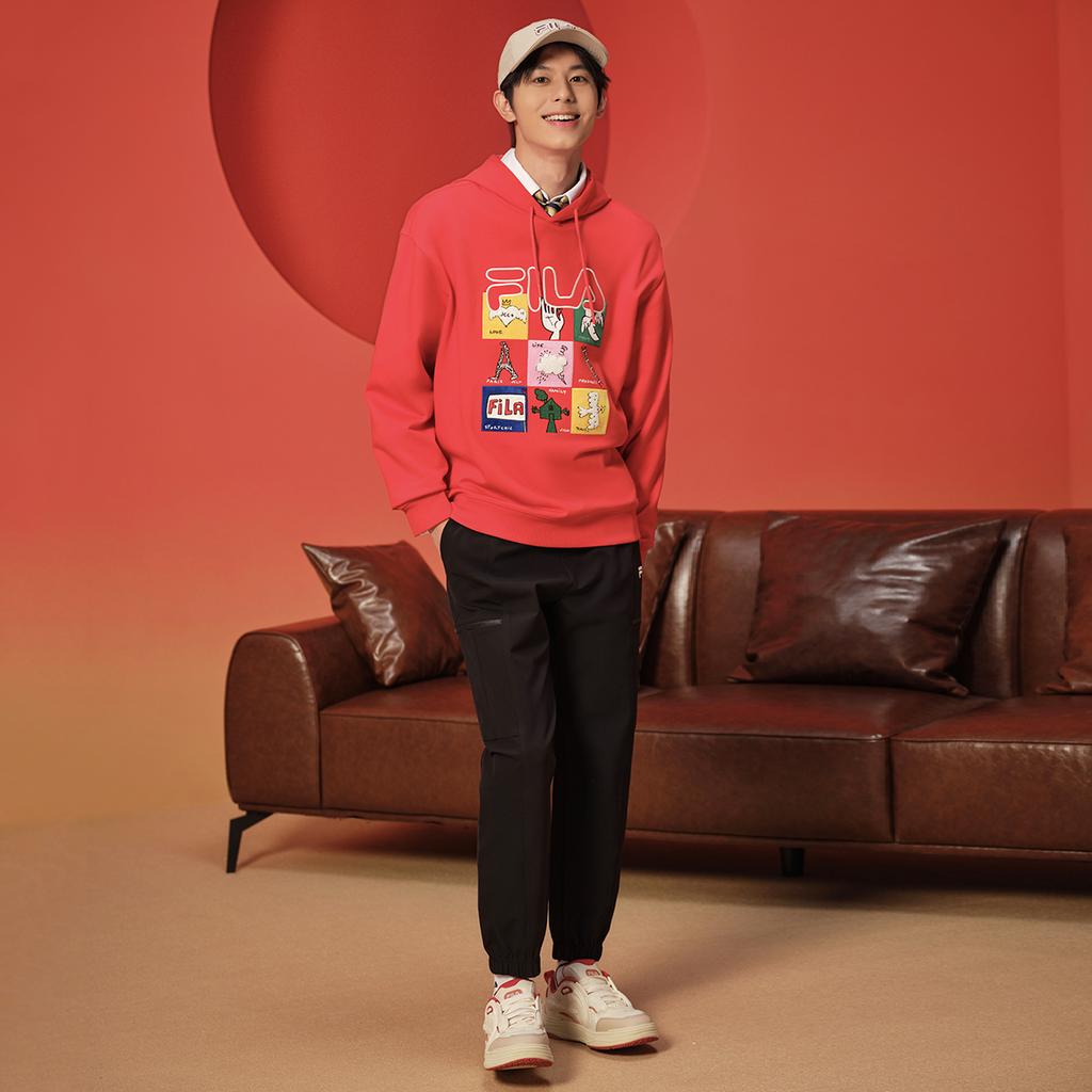 New FILA ORIGINALE Sweatshirt Unisex Legend Red F11U519204F-RD