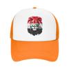 Iraqi Flag Iraq Pride Lion Face Iraq Flag Mesh Baseball Caps Unisex Women Outdoor Sun Hat  Dad Hat Breathable Summer Trucker Hats