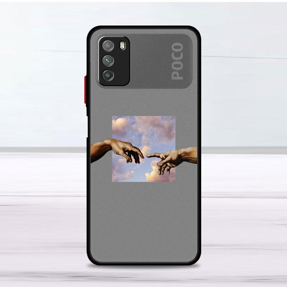 Blumen Herz Hülle Für Xiaomi Mi Poco X3 NFC M3 11 10 12 9T 11T 10T Pro Note 10 Lite Matte Harte Handyhüllen