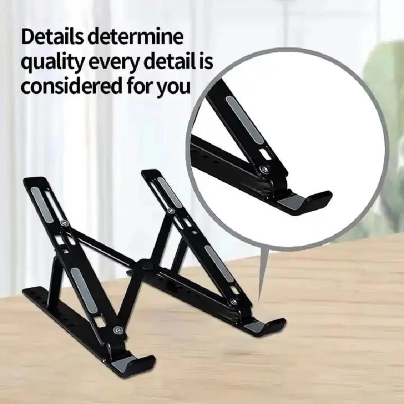 Portable Laptop Stand Foldable Support Base Plastic Notebook Stand for Computer Laptop Holder Cooling Pad Riser