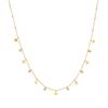 Gold Plated Multi Star Charm Beaded Necklace, Dainty Sunburst Star Pendant Link Chain with CZ Charms, Boho Jewelry for Women Gift