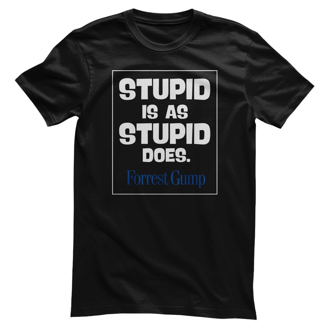 Licence Officielle Forrest Gump Stupid Is Comme Stupid Does T-Shirt XXXXL
