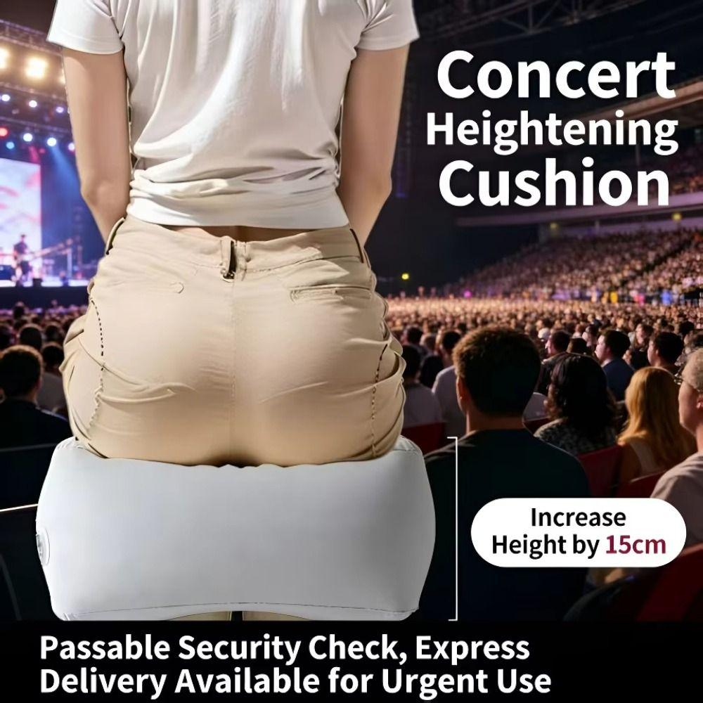 Надувное сиденье-бустер из плюшевой ткани, складной, для путешествий, нажимная подставка для ног, воздушная подушка для сиденья, для домашнего использования