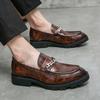 Men's Shoes Fashion Business Dress Leather Shoes New Trend British Style Foot Cover Pointed Casual Leather Shoes Wedding Groom Shoes