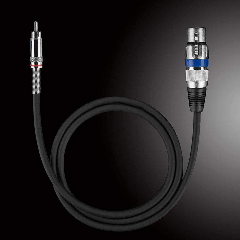 XLR kabel Převodní kabel XLR (ženský) do RCA (mužský) Canon XLR na Canon konverzní kabel RCA konverzní kabel Mikrofonní kabel Audio kabel (2m)