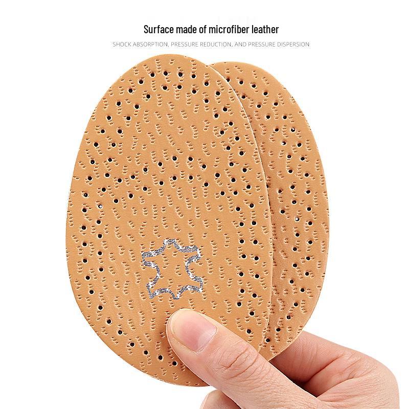 Latex Leather Anti-wear High Heel Forefoot Pad - Non-slip, Size Adjustable, Sweat-wicking, and Breathable.