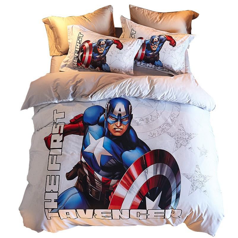 3D Pattern Hulk Bedding Set Captain America Duvet Cover King Queen Twin Size Birthday Gift Bedroom Decoration King Queen Twin