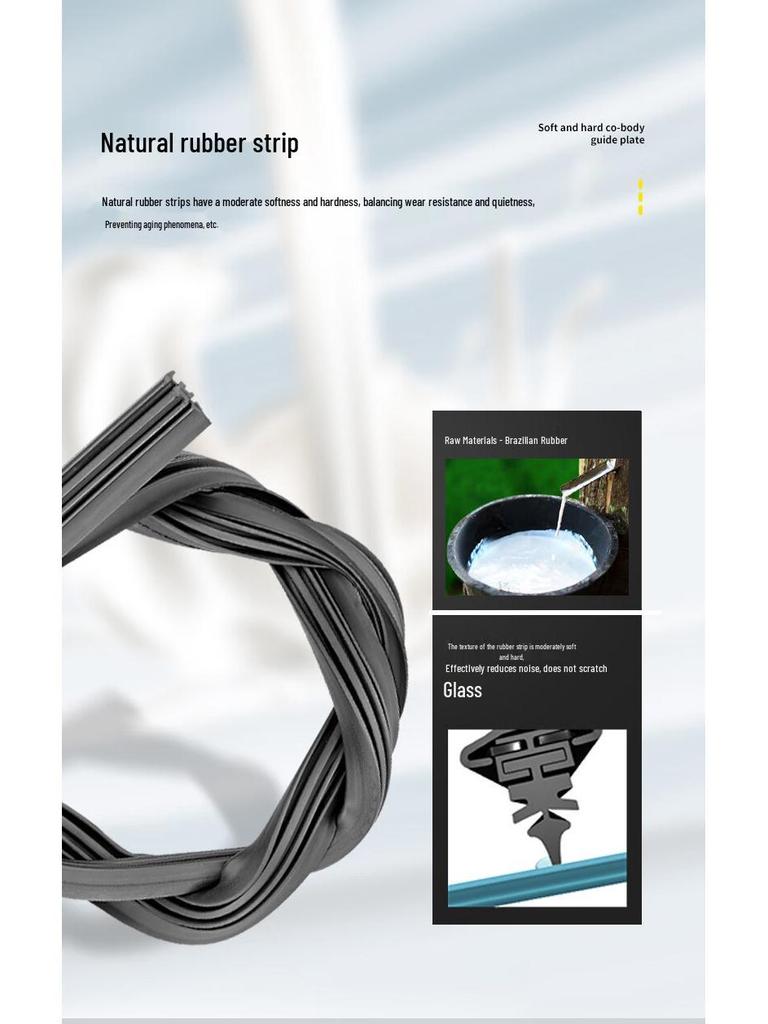 Volkswagen Lamando Wiper Blade Rubber Strip 2015-2019 for Lingdu 17