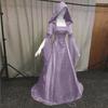 Women Medieval Costumes 19th Century European Dress Vintage Victorian Gothic Princess Dresses Ladies Hooded Long Dress Vestidos