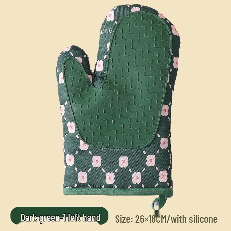 Mănuși de cuptor din silicon rezistent la căldură: Izolant, Anti-Opărire, pentru Bucătărie și Coacere