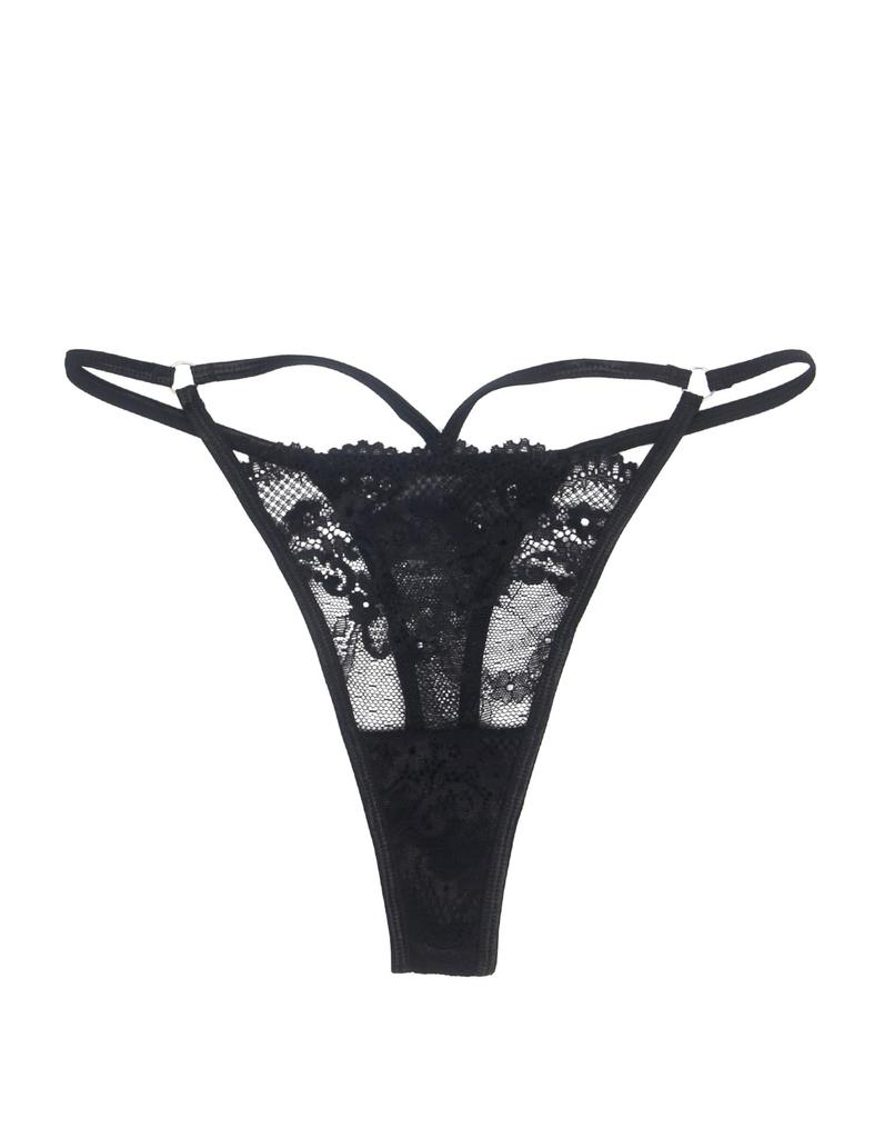 lace large floral beautiful butt extra lingerie [comeondear] T-back, sexy, women's shorts, size, sheer, pattern, cute, underwear, comfortable,