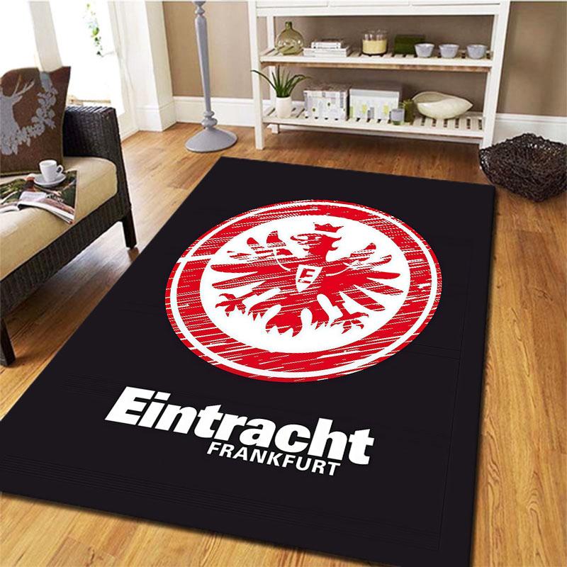 Eintracht Frankfurt Teppich für Wohnzimmer Schlafzimmer Zuhause Sofadekoration, Kinderspiel rutschfeste Bodenmatte