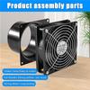 ABWR-For Bathroom, For Toilet, Kitchen, Greenhouse 12V 100Mm Extractor Fan With Speed Control, 3000 RPM Pipe Fan EU Plug