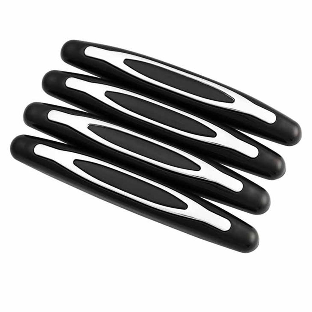 4 Stück 110x15mm Autotürkantenschutz Zierleiste Stoß Kratzschutz Dekorative PVC-Leiste Schwarz für Auto Limousine LKW SUV