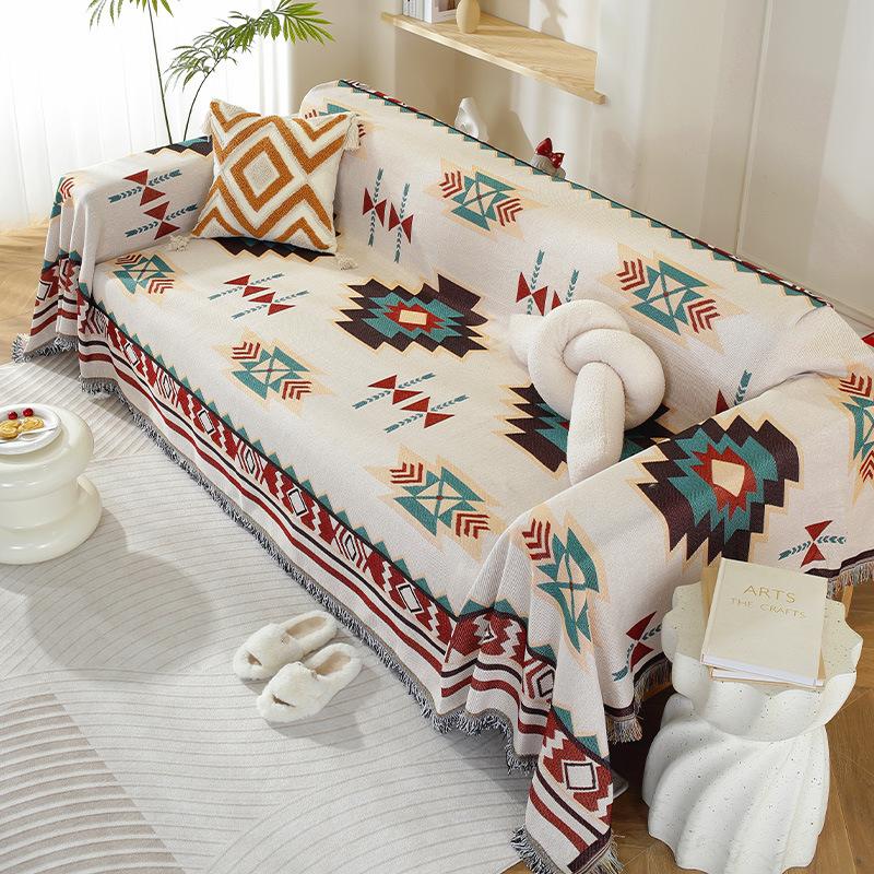 Sofa Cushion Four Seasons Universal Non-Slip Sofa Cover Modern Simple Sofa Cover All-Inclusive Universal Knitted Cover Towel