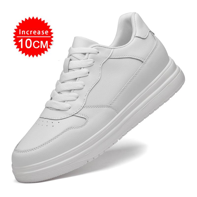 Platform Elevator Shoes Men Lifting Skate Board Shoes Sneakers Thick Sole Hidden Height Enhancing Increase Sports Casual Shoes