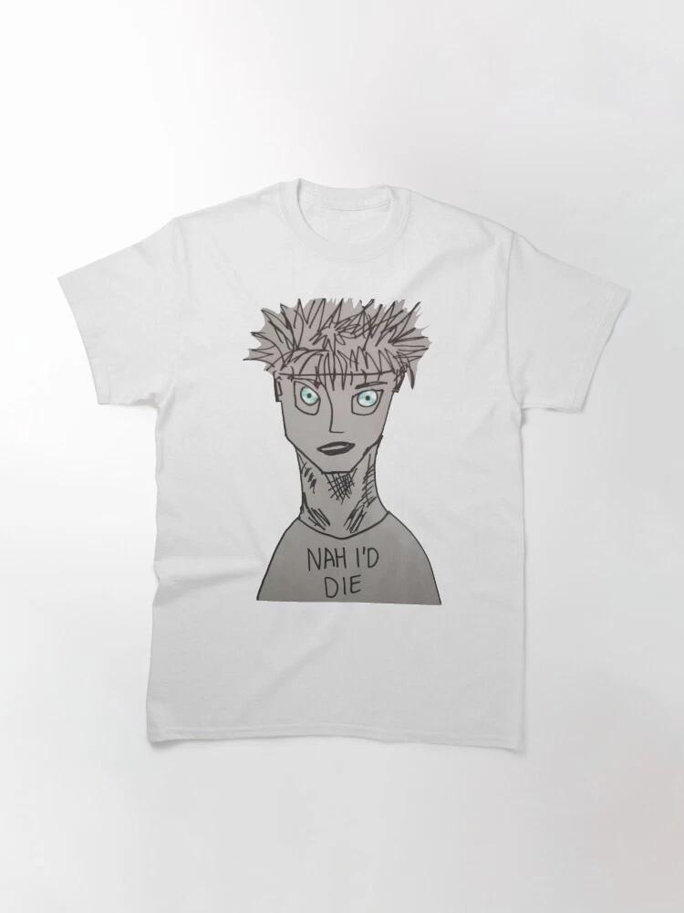 Anime NAH ID DIE Gojo JJK Basic T Shirt S