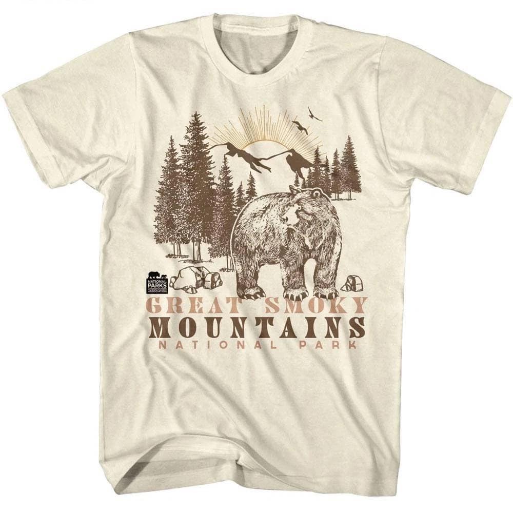 Great Smoky Mountains Bear in the Woods Men s T Shirt 4XL