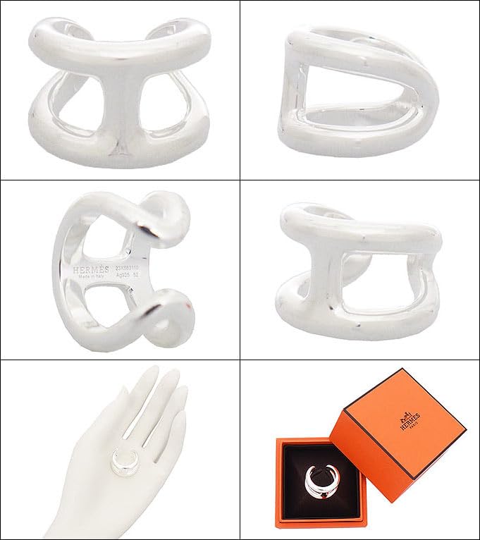 Accessories H102536B Silver Osmos GM Ring [Hermes] (Ring) (52) Women's Men's [Brand] [Item]