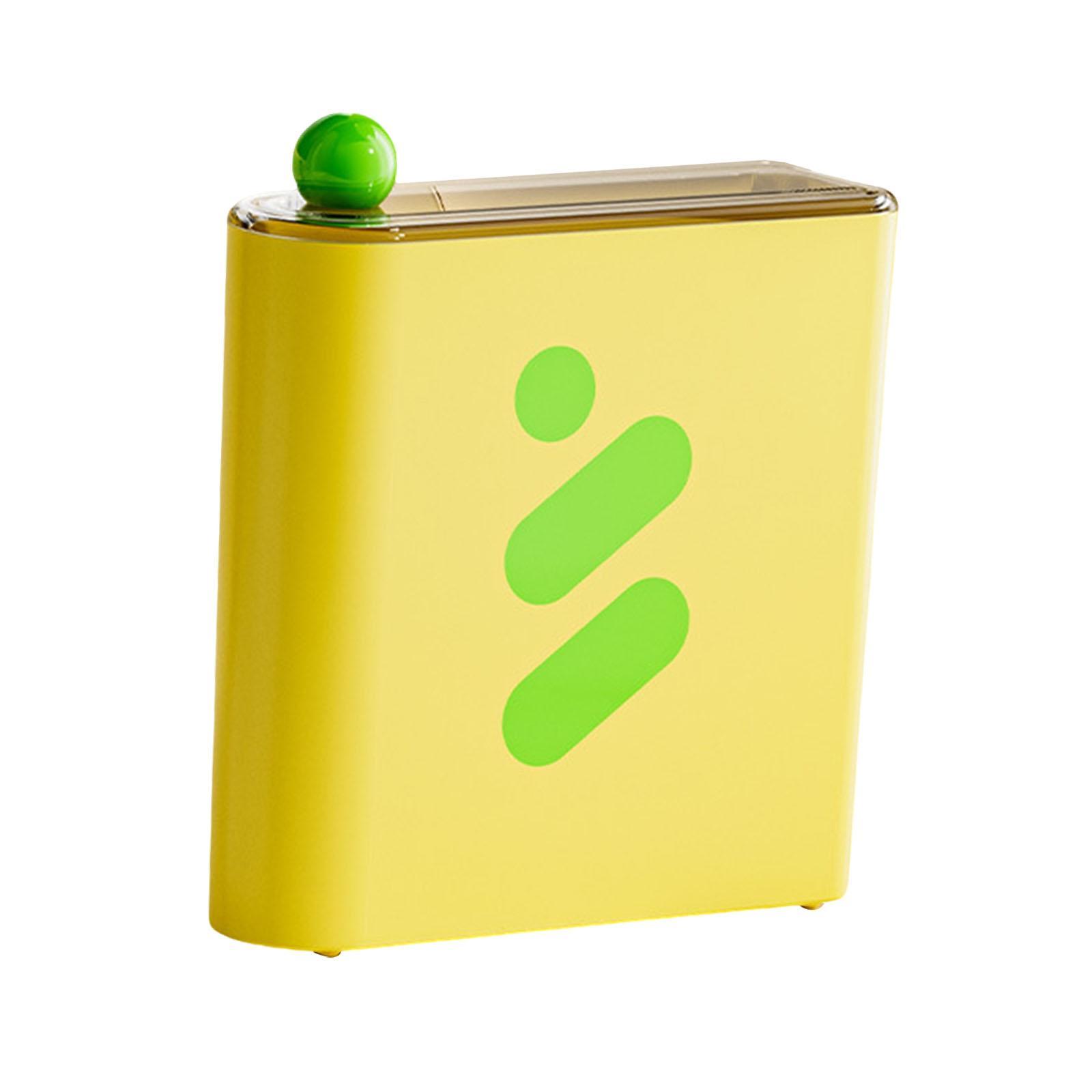 Personal Face Mask Storage Box Makeup Face Mask Organizer for Travel Kitchen жёлтый