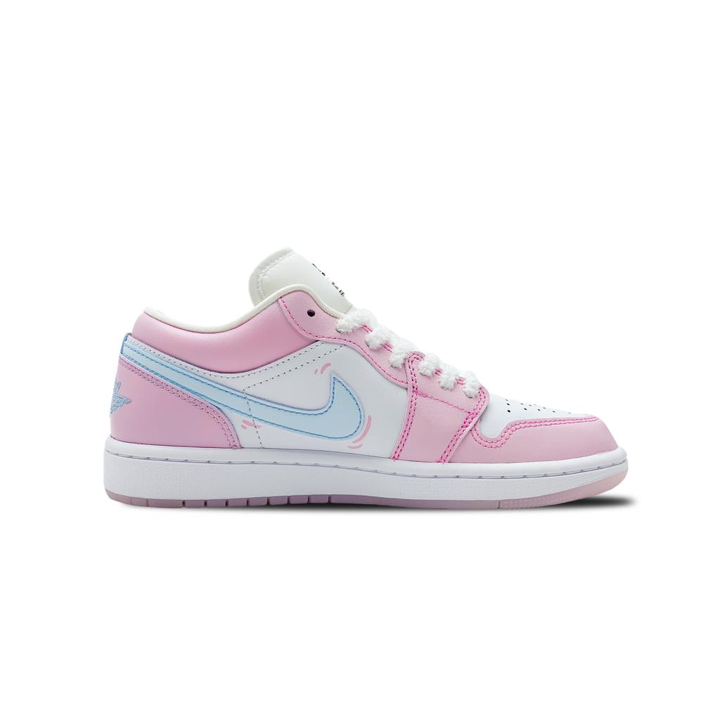Jordan Air Jordan 1 Vintage Basketball Shoes Women's Low top Blue HM3706-141(Team188-)