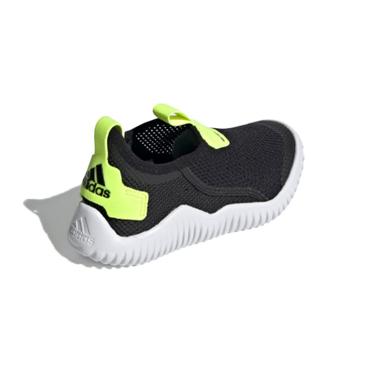 New Adidas Rapidazen S Rdy C Slip Resistant Breathable Low Top Kids' Running Shoes Black Yellow Children Aged 3 7 Years Old FZ3957
