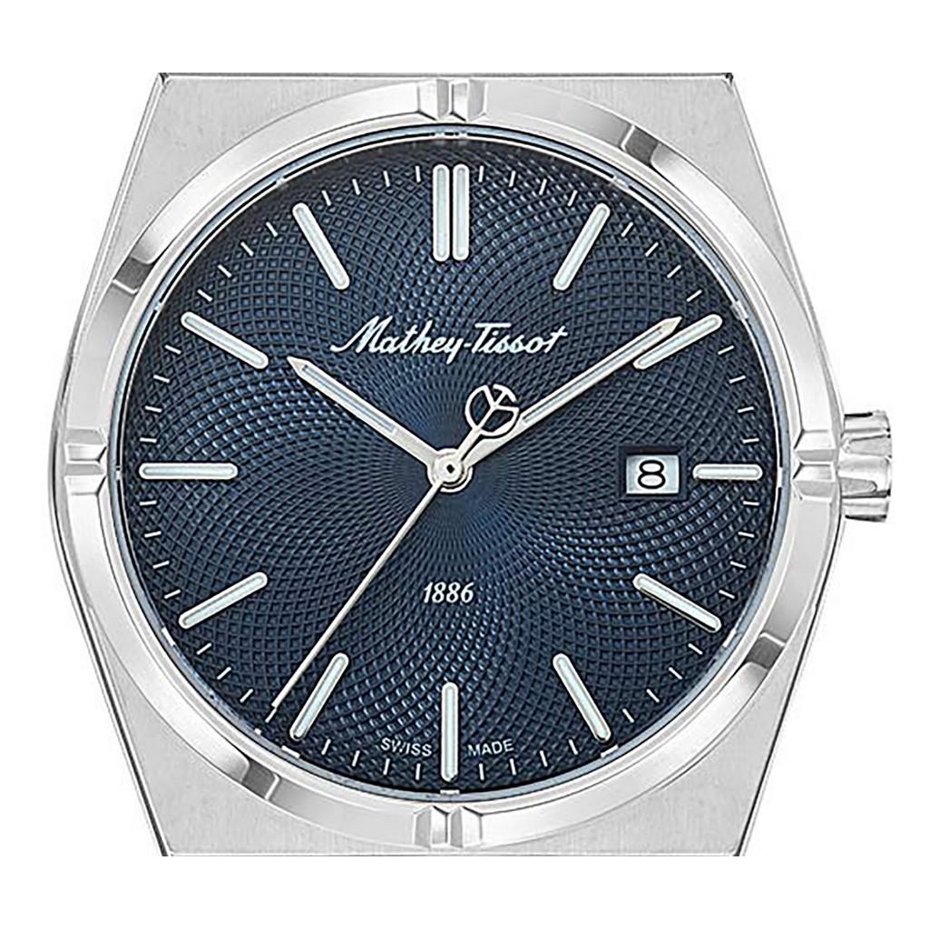 Mathey-Tissot Zeus Stainless Steel Blue Dial Quartz H118ABU Men's Watch
