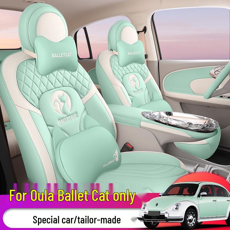 ZFL Leather Sports Seat Cushion for Great Wall ORA Ballet Cat - All-Season Car Seat Cover
